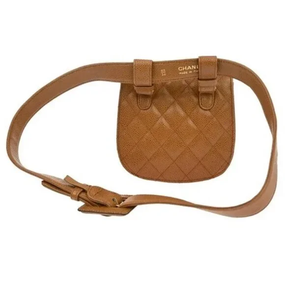 Chanel Brown Calfskin Waist Bum Bag #85/34 136082 - Picture 2 of 9